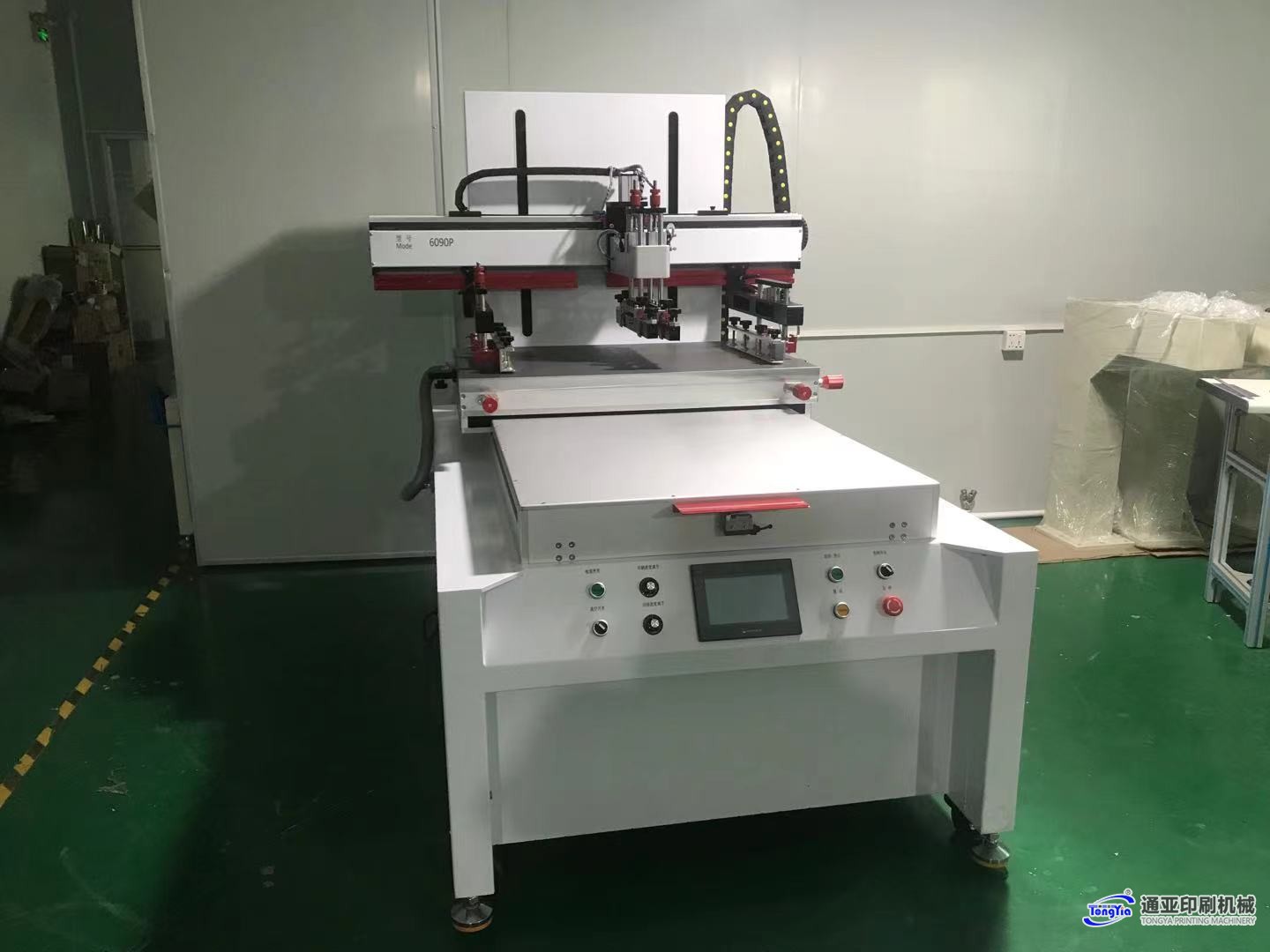 TYS-6090D-P伺服跑台吸气式平面丝印机