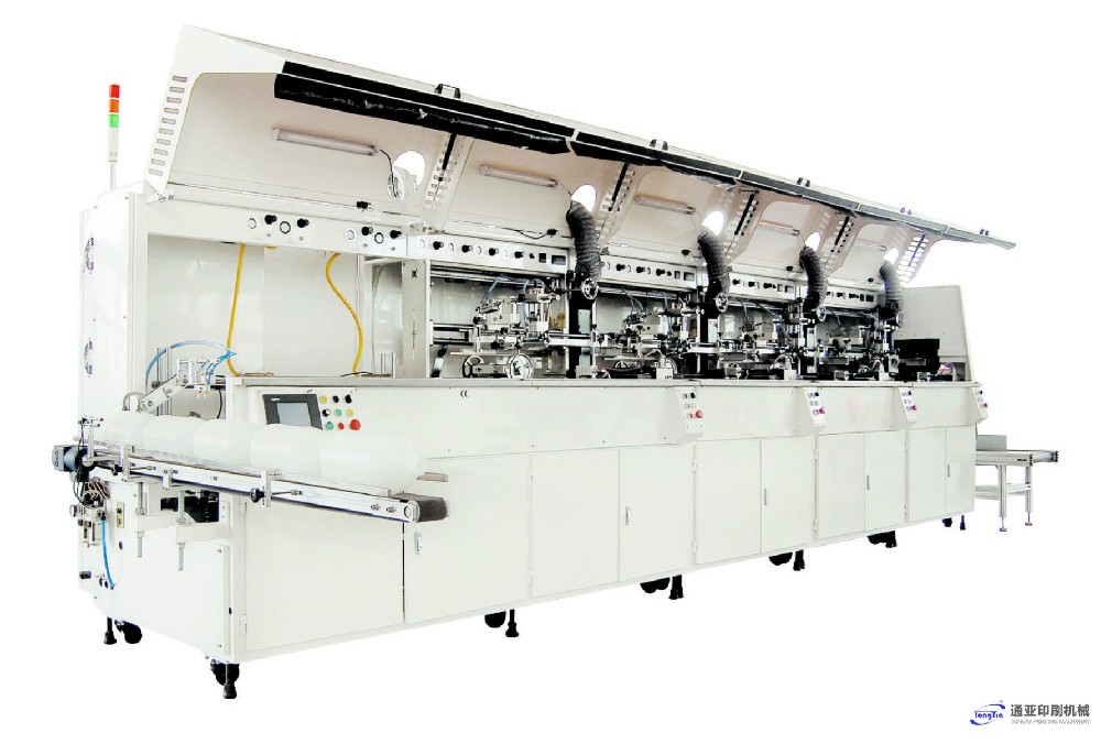 TYS-601UV4全自动UV四色圆扁两用丝印机